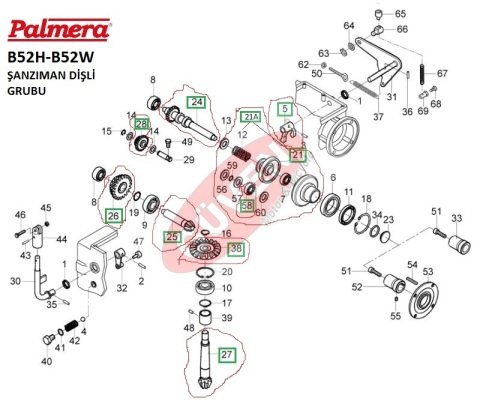 PALMERA-PRİZDİREK MİLİ B52H,W