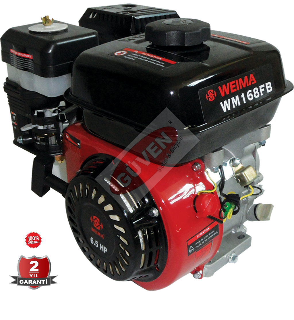 WEIMA-WM168FB-C1 6.5 HP BENZİNLİ MOTOR,ÇAPA TİPİ (KONİK ŞAFT)