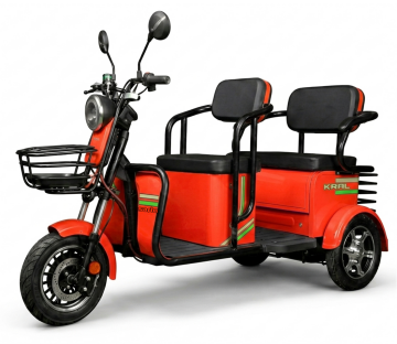 Kral SARİN L Elektirikli Motosiklet 3 Tekerli