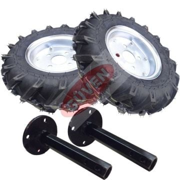 Çapa Makinesi 400 x 8 Aks Tekerlek Takımı 23mm