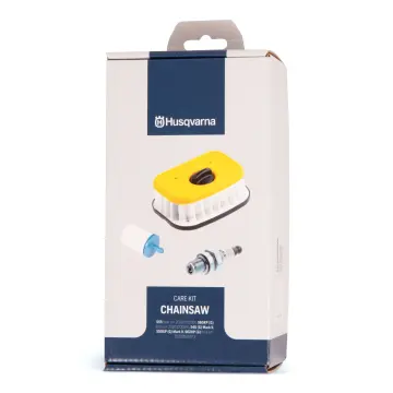 HUSQVARNA  BAKIM KİTİ HAVA FİLTRESİ NAYLON SARI + BUJİ HQT3 + BENZİN FİLTRESİ MAVİ 550MARK II/562XP/562 MARK II
